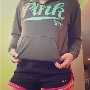 pink sweatshirt